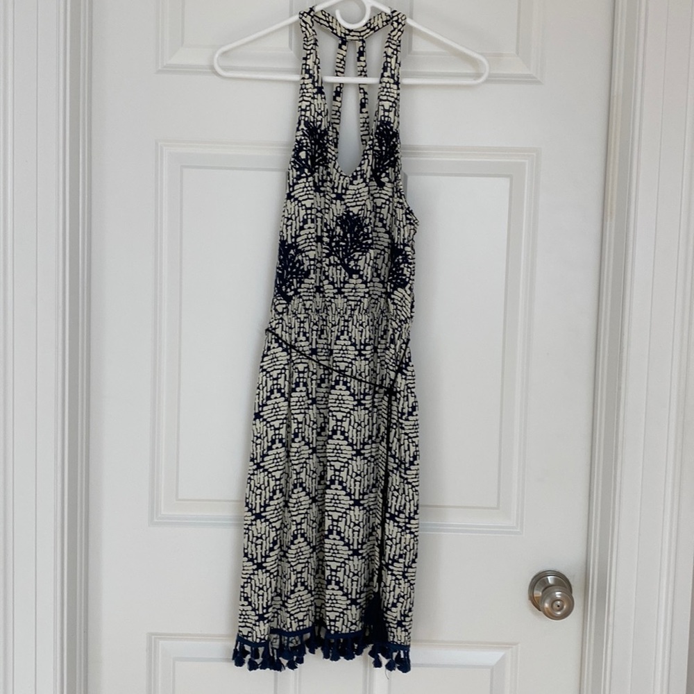 Navy and white summer dress, size S
